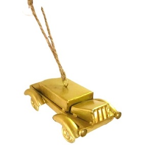 LUXURY DESIGN METAL GOLDEN MINIATURE <b>CAR</b> CHRISTMAS <b>TREE</b> DECORATION HANGING ORNAMENT CHRISTMAS ARTWARE HOME DECOR - Product Image 1