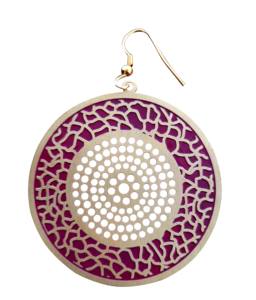 Bijoux de mode pour filles décontractées de créateur Boucles d'oreilles créoles et pendantes en métal fantaisie en laiton multicolore pour un usage quotidien - Product Image 5