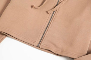 Crop Top Hoodies Design Hoodie Wholesale High Quality Custom Logo Cropped Sweatshirts Solid Color Cotton Plain <b>Jumper</b> Hoodie Cro - Product Image 4