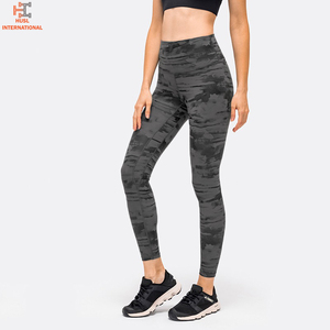 Leggings personnalisés à taille haute pour femmes, teinture unie, haute performance, leggings de sport et de yoga pour femmes - Product Image 3