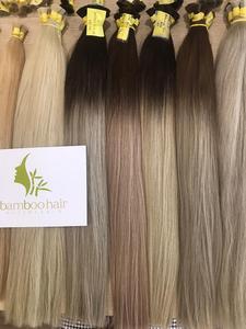 แบมบูผมแพลตตินัมสีบลอนด์ Ombre ทอผมมนุษย์สี #613และ #60 Ombre ต่อผมสีสวย - Product Image 3