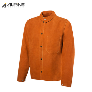 Veste de sécurité en cuir pour soudeurs, résistante à la chaleur, imperméable, antistatique, taille personnalisée, vente chaude Alpine Industries - Product Image 2