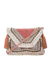 Mode élégant sac de broderie pour femmes et fille Jute naturel perles brodées à la main pièce perles sac à main sac à main pochette - Product Image 2