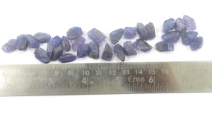 10 Uds. Piedra natal de diciembre, tanzanita de cristal azul sin tratar de alta calidad, 12-14MM, piedras preciosas sueltas violetas naturales crudas para joyería - Product Image 4