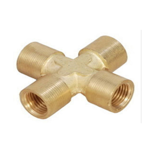 Connecteur en laiton à raccord femelle en croix avec filetages NPT – Convient aux diamètres de tuyaux de 10 mm à 30 mm – Vente directe usine - Product Image 1