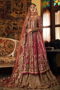 2021 TENDANCE INDIEN/PAKISTANI ANARKALI LEHENGA ROBE BELLE BRODERIE LOURDE avec ZARDOZI TRAVAIL NOUVEAU pour les FÊTES DE MARIAGE - Product Image 2