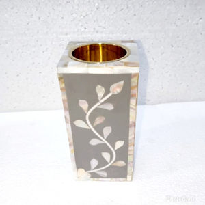 Artesanías de alta calidad, bandeja con incrustaciones de perlas madre pulidas, caja, quemador de incienso, juego Bakhoor, artesanías naturales de estilo Mubkhar Madkhan - Product Image 2