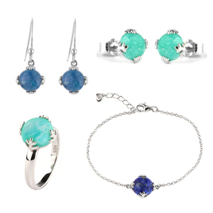 Conjunto de joyería de plata de ley 925, joyería de plata, conjunto de joyería chapado en oro de Ley 925 para mujer, conjunto de collar y pendientes - Product Image 6