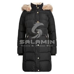 Nouvelle veste matelassée longue tendance pour femmes, durable, sur mesure, de haute qualité, à capuche en fourrure, imperméable et respirante - Product Image 5