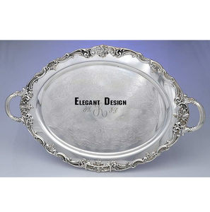 Plateau de service en laiton de concepteur antique de qualité supérieure plateau de service décoratif plateau de table bon marché plat de service en laiton décoratif - Product Image 4