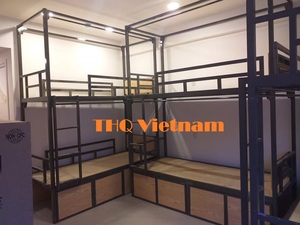 [THQ เวียดนาม] เตียงสองชั้นเหล็กสีขาวสไตล์โมเดิร์น-ราคาถูกที่สุด - Product Image 6