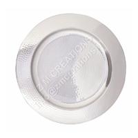 Assiette de Présentation Luxe 33CM/13inch en Aluminium Poli Or Rose Écologique – Vente en Gros, Offre Spéciale, Assiettes Biodégradables