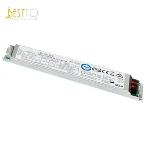 Certificação ce/tuv/resistência máx 20w, sem cintilação, isolado, driver de led para luz linear led