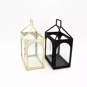 Set of <b>Three</b> Black Metal Lantern for Home Decoration with Factory Price - Product Image 3
