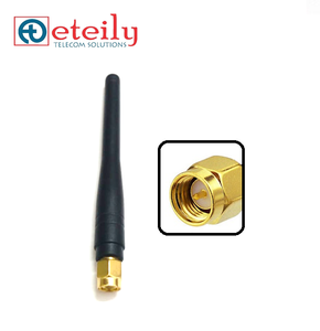 Antena de pato de goma de baja pérdida ETEILY 3G 5dBi con conector recto macho SMA todas las aplicaciones de comunicación interior hechas en India - Product Image 1