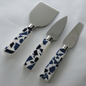Ensemble de couverts à fromage en résine poignée créative et acier inoxydable avec couteau à fromage plaqué argent outils à fromage ensembles d'ustensiles de cuisine - Product Image 3