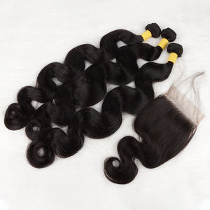 Extensions de cheveux soyeux scintillants, accessoire de coiffure naturel, cheveux bruts non traités, provenant des parcs - Product Image 1