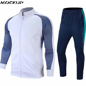 2021 chándales de fútbol con logotipo bordado personalizado, diseño ligero y único, nuevos conjuntos de chaqueta y pantalones deportivos baratos - Product Image 5