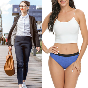 Culotte bikini taille mi-haute pour femme en coton tricoté, unie, pour usage quotidien, broderie personnalisable, respirante, écologique, vente en gros - Product Image 2