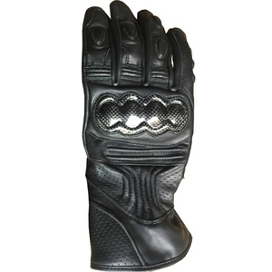 Gants de moto en cuir de haute qualité, respirants, avec poignées antidérapantes, pour motocross, extérieur, manches courtes, unisexes - Product Image 5