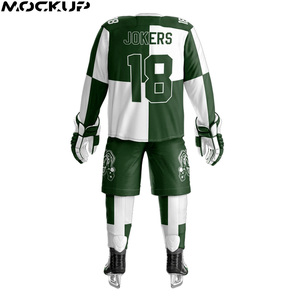 Uniforme de equipo de Hockey sobre hielo para hombre, camiseta transpirable de 100% poliéster, sublimación - Product Image 5