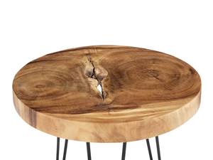 Table d'appoint moderne et unique en bois massif avec pied en épingle à cheveux pour meubles de maison-Table d'appoint Table de canapé Table basse - Product Image 2