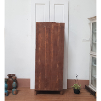 Armoire en teck massif indien antique, bibliothèque en bois vintage, couleur personnalisée écologique, meubles pour chambre à coucher, appartement, maison