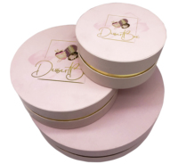Boîtes rondes en carton pour fleurs, 12 pièces, grandes boîtes pour bonbons/chocolat/fleurs, coffrets cadeaux