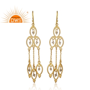 Boucles d'oreilles en pierre précieuses Labradorite naturelle, pour filles, plaqué or 925 en argent, livraison gratuite - Product Image 3