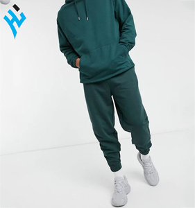 Top qualité vente en gros mode hommes survêtement personnalisé 100% coton tissu doux Logo personnalisé couleur unie pour hommes survêtement - Product Image 5