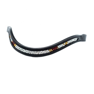 <b>Top</b> Trendy Quality Cow Leather Equestrian Horse <b>Crystalize</b> Brow Band Indian Wholesale Manufacturer All Sizes Available - Product Image 1