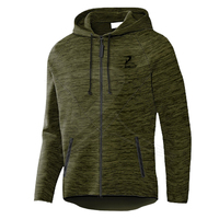 Erkekler İçin Özel Tasarım Örme Kırışmaz Rüzgar Geçirmez Nefes Alabilen Fermuarlı Kapüşonlu Sweatshirt Baskılı Logo Polar Astarlı Ön Cepli