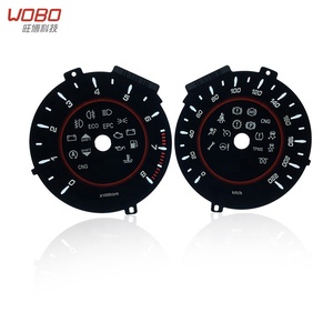 Personalizado 2 D tablero Panel coche <span class=keywords><strong>Digital</strong></span> medidor de velocidad de línea velocímetro tacómetro Dial para metro automático - Product Image 2