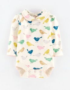 Grenouillère pour bébé en coton biologique 5 élasthanne tricotée sans taches combinaison à fermeture éclair double sens barboteuse à manches longues - Product Image 2