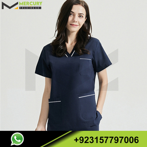 Uniforme de enfermería para mujer y hombre, conjunto de 2 piezas - Product Image 4