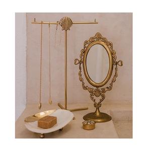 Présentoir de bijoux de couleur or en laiton de qualité supérieure pour accessoires de bijoux - Product Image 1