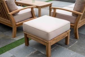 Canapé de jardin en bois durable et écologique avec coussins, design minimaliste, idéal pour hôtels et parcs – Offre spéciale - Product Image 3