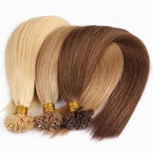 Extensiones de cabello rubio 100% remy, alta calidad, 20 pulgadas, Punta U/plana/I, precio al por mayor - Product Image 6