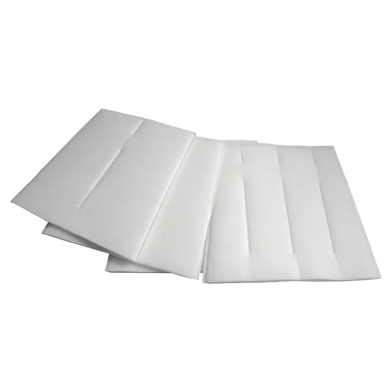 Bag Filter Medium Efficiency synthetic fiber air filter raw materials for HVAC