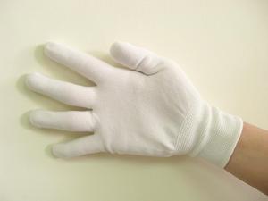 ถุงมือ ESD แบบสัมผัสนุ่ม ป้องกันไฟฟ้าสถิตย์ ถุงมือบางพร้อมข้อมือถักด้วยเส้นด้ายนำไฟฟ้า สีขาว - Product Image 4