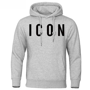 Sweat-shirt à capuche pour homme en flanelle imperméable brodé uni, décontracté, hip-hop, séchage rapide, personnalisé, automne-hiver - Product Image 4