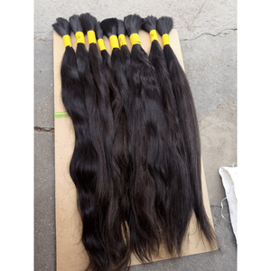 Cabello Humano Virgen Peruano Liso Sin Procesar de un Solo Donante con Cutícula Alineada, Cabello Humano Virgen de Templo Indio - Product Image 3