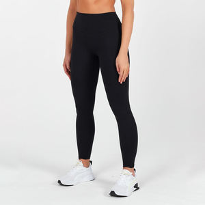 Taille haute sans couture athlétique Scrunch bout à bout Fitness Leggings motif solide pantalons de Yoga pour entraînement de gymnastique en gros disponible - Product Image 3