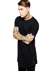 Camiseta lisa de algodón y poliéster con cuello redondo para hombre, camisa de manga corta a la moda, venta al por mayor, OEM, barata, personalizada - Product Image 3