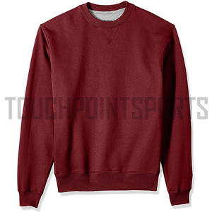 Vente en gros sweat-shirt col ras du cou personnalisé 100% coton sweat-shirt oversize blanc - Product Image 6