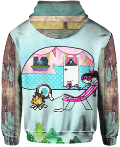 Sweat à capuche pour femmes, Design 3D personnalisé, impression Sublimation, bon prix, coupe ample, hiver, - Product Image 6