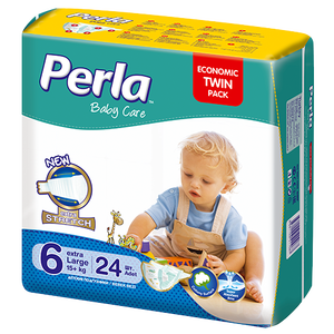 Paquete Doble de Pañales para Bebé PERLA con Superficie Seca de Tela No Tejida, Absorción y Protección Contra Fugas - Product Image 4