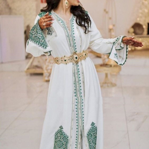 --- TRENDY---ELEGANT---NEW--DESIGNER-OF-CAFTAN --- Robe avec BEAUTIFUL--ZARI -- Embelli travail-POUR-FÊTE-USURE et De Mariage-2021... - Product Image 1