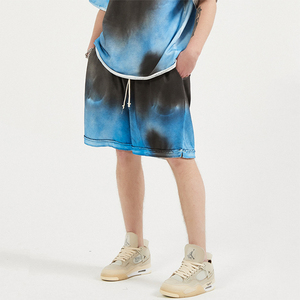 ชุดสั้นสำหรับผู้ชาย,เสื้อยืดแขนสั้นพิมพ์ลายด้วยการจับคู่กางเกงขาสั้นดีไซน์ล่าสุด - Product Image 4