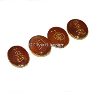 Jaspe rouge Plaqué Usai Reiki Ensemble - Product Image 1